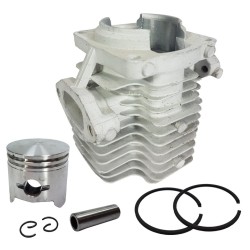 Cilindro con Pistone per Atomizzatore a Scoppio | Pistone Ø40x39 mm | Perno Ø11x34 mm | Distanza tra Fori 46x55 mm | Pezzo di Ricambio